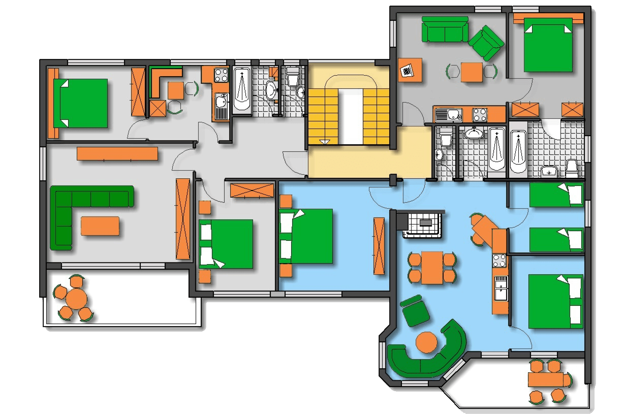 Lageplan Haus 2 Obergeschoss