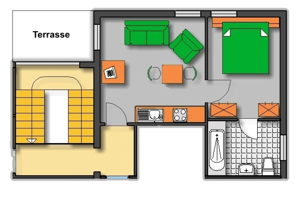 Lageplan Haus 2 Obergeschoss Ferienwohnung 6